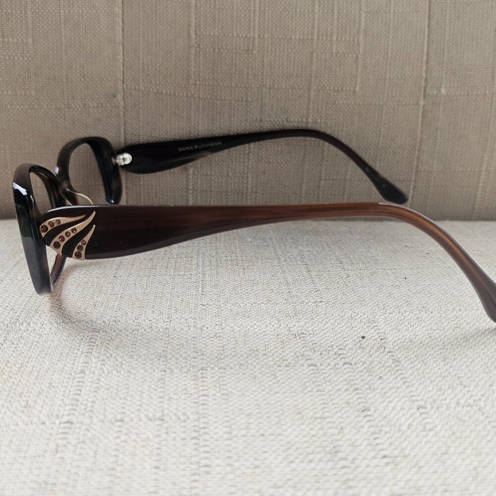 Dana Buchman Women Eyeglasses TULUM Brown Crystal 53[]16 135 Frame - Picture 12 of 16